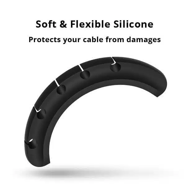 Silicone Cable Holder Organizer Clip - Image 6