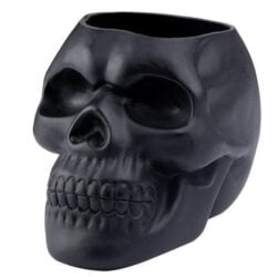 Alternative view of Skull Stationery Makeup Brush Holder Plant Pot