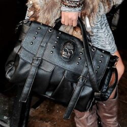 Alternative view of Skull Studded Crossbody Bag