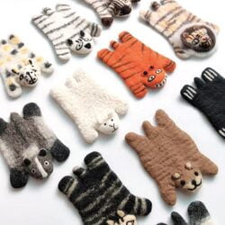 Alternative view of Squashed Cartoon Animal Felt Coasters