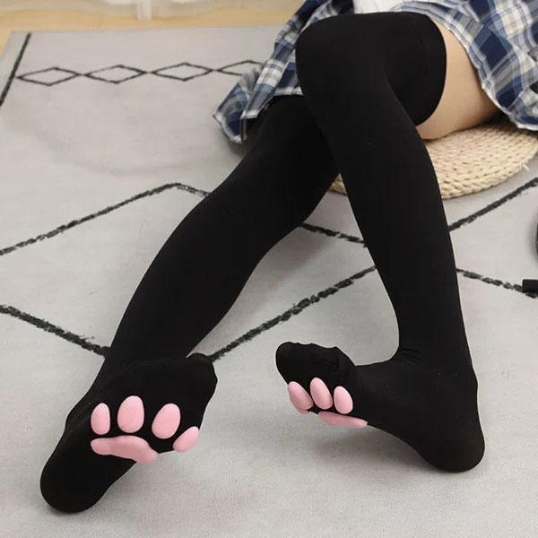 puppy Thicken Obligate Squishy Cat Paw Pad Stockings - GEEKYGET