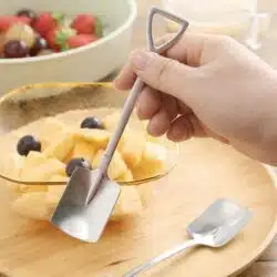 Stainless Steel Shovel Shaped Soup Spoon - Image 4