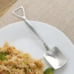 Stainless Steel Shovel Shaped Soup Spoon - Image 6
