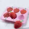 Strawberry Silicone Ice Mold With Stem Handles