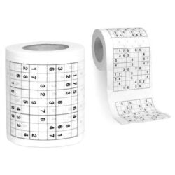 Alternative view of Sudoku Puzzle Toilet Roll