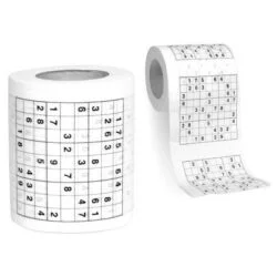 Alternative view of Sudoku Puzzle Toilet Roll