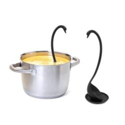 Alternative view of Swan Ladle with Saucer