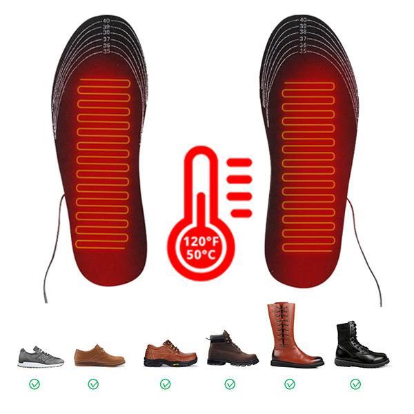 Ski Zumint Men Women Electric Foot Warmer Insole USB Powered Thermal Soles Reusable Washable Shoe Pads For Outdoor Indoor Work Heated Insole Adjustable for Any Shoes 