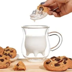 Udder Double Wall Glass Mug