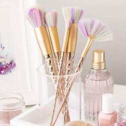 Unicorn Horn Makeup Brushes And Storage Box