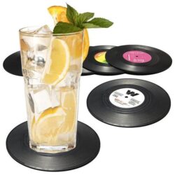 Alternative view of Vinyl Record Coasters