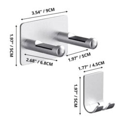 Alternative view of Wall Mounted Hair Dryer And Cord Holder