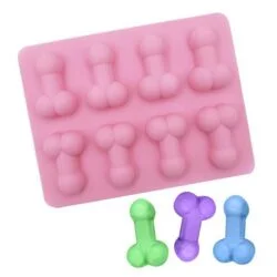 Alternative view of Willie Penis Shaped Ice Mold