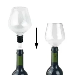 Alternative view of Wine Bottle Glass Topper Cup