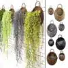 Woven Hanging Planter Wicker Basket
