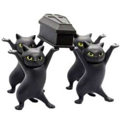 Alternative view of Coffin Cat Dancing Pallbearers Pen Holder