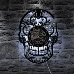 Sugar Skull Vinyl Clock - Image 4