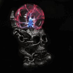 Alternative view of Skull Plasma Ball Light