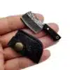 Damascus Chopper Black Wooden Handle