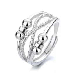 Anti Anxiety Fidget Spinner Adjustable Ring