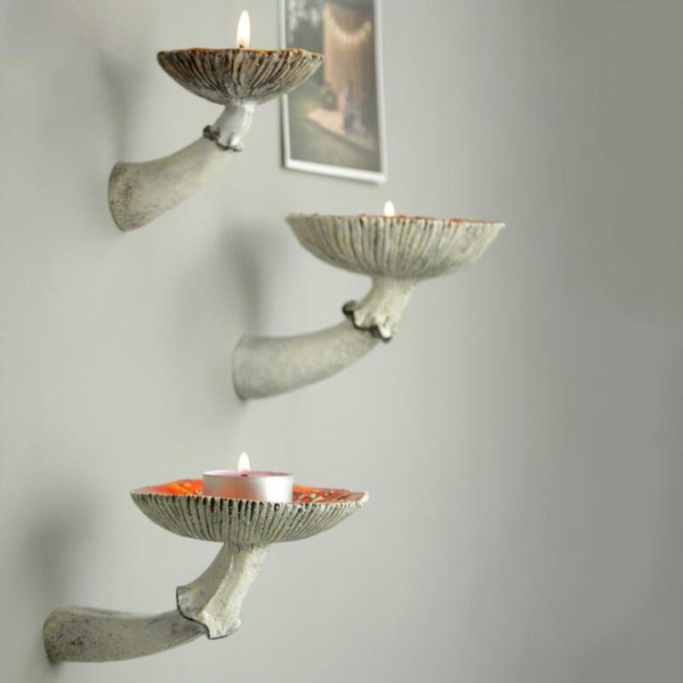 Magical Mushroom Wall Hook Candle Holder GEEKYGET