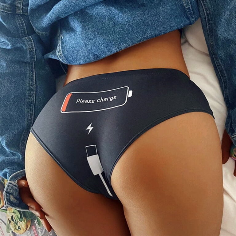 Please Charge Low Battery Funny Sexy Panties GEEKYGET
