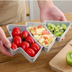 Christmas Tree Shaped Candy Snacks Dish