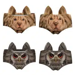 Realistic Animal 3D Ears Hipster Panties - Image 3
