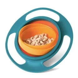 Alternative view of Spill-Resistant Gyro Baby Feeding Bowl