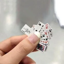 Super Tiny Mini Poker Playing Cards
