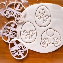 Easter Egg Bunny Cookie Cutter Stamp Sets