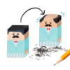 Funny Balding Man Eraser