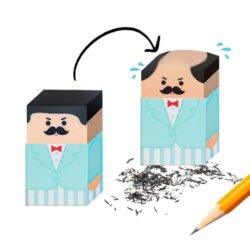 Funny Balding Man Eraser