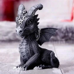 Alternative view of Witchcraft Wizard Black Cat Spirit Animal Figurines