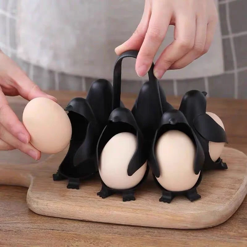 hard boiled eggs penguin holder｜TikTok Search