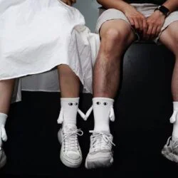 Holding Hands In Love Eyes Socks