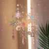 Christmas Colorful Snowflake Crystal Sun Catcher Icicle Pendant