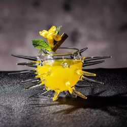 Alternative view of Sea Urchin Shaped Cocktail Glass
