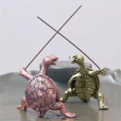 Alternative view of Turtle Shape Metal Incense Stick Holder