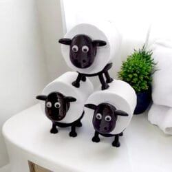 Baa Baa Black Sheep Shaped Toilet Paper Roll Holder