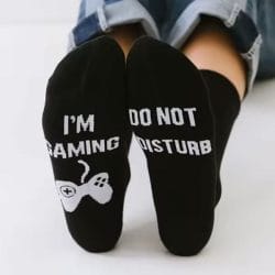I Am Gaming Do Not Disturb Funny Gamer Socks