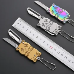 Panda Portable Stainless Steel 2-in-1 Fruit Knife & Peeler 4