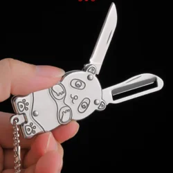 Panda Portable Stainless Steel 2-in-1 Fruit Knife & Peeler 3