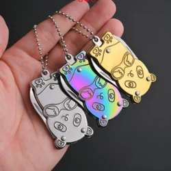 Panda Portable Stainless Steel 2-in-1 Fruit Knife & Peeler 2