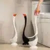 Swan Shaped Long Handle Toilet Brush Set with Holder
