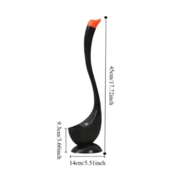Swan Shaped Long Handle Toilet Brush Set with Holder 2